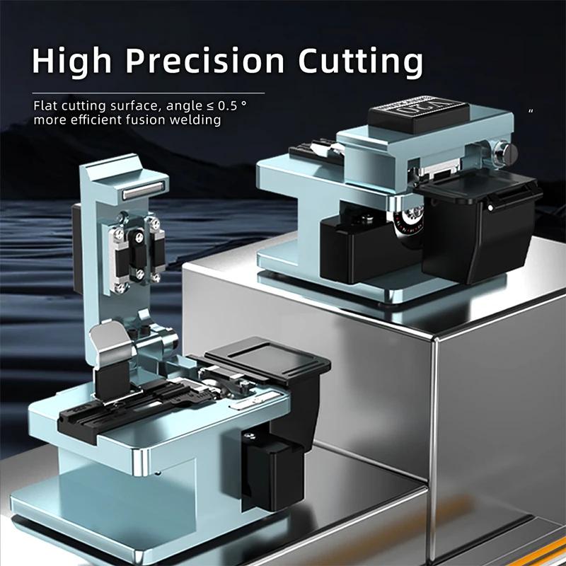 FTTH  V20 Fiber Cleaver  Welder Optical Cutting Knife  Small High Precision Cold Connection Cutter Tool Automatic Return