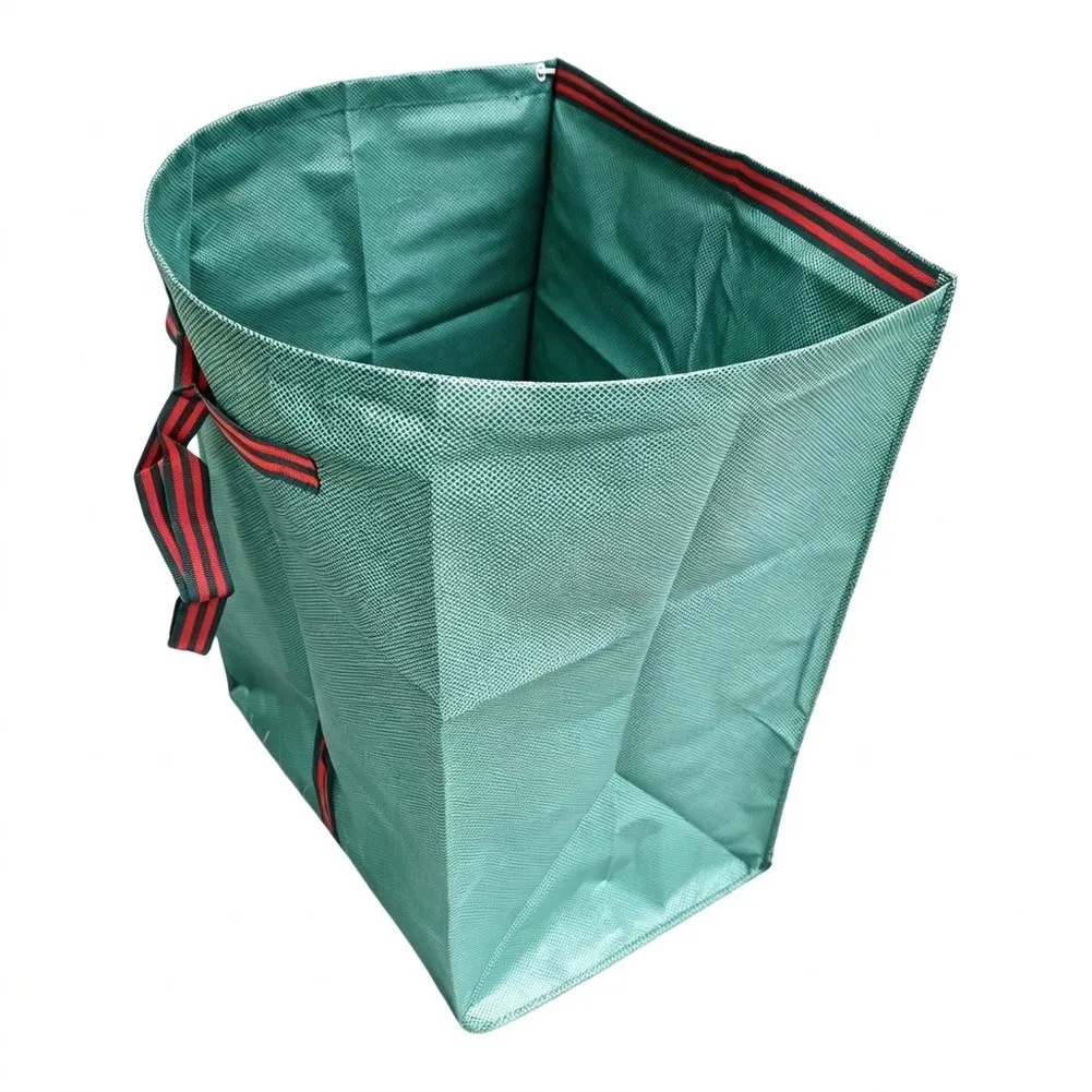 Yard Waste Bag Featuring Stable Base Design for Upright Positioning Without External Support During Filling of Garden Waste