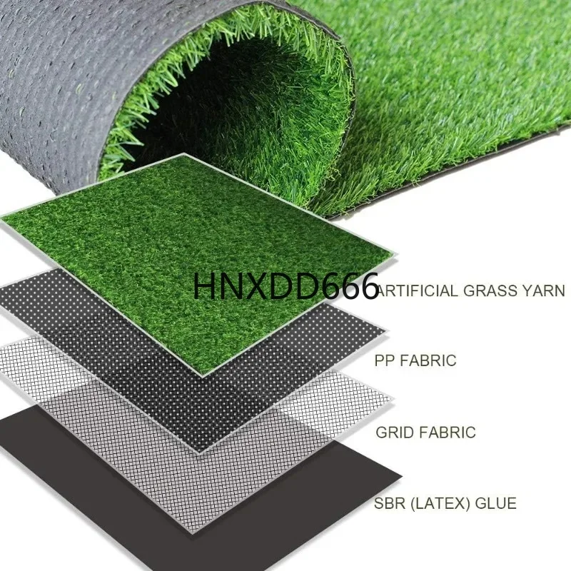 

4x6 ft Artificial Grass Turf Mat, Outdoor Fake Lawn Carpet Rug, 0.7 inch Pile Height with Rubber Backing for Landscape Use