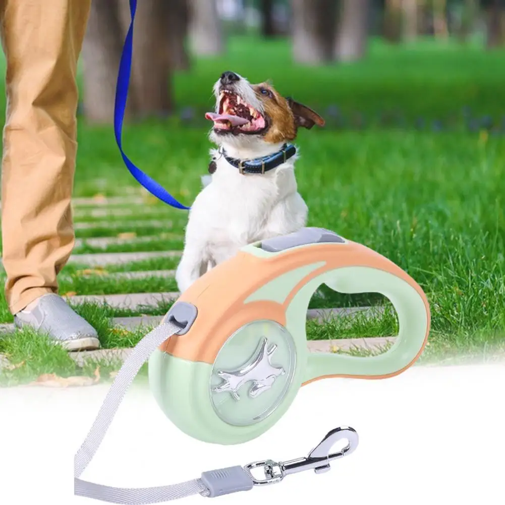 

Retractable Dog Leash Convenient Tangle-Free Compact Size Retractable Dog Leash Pet Traction Rope Pet Supplies