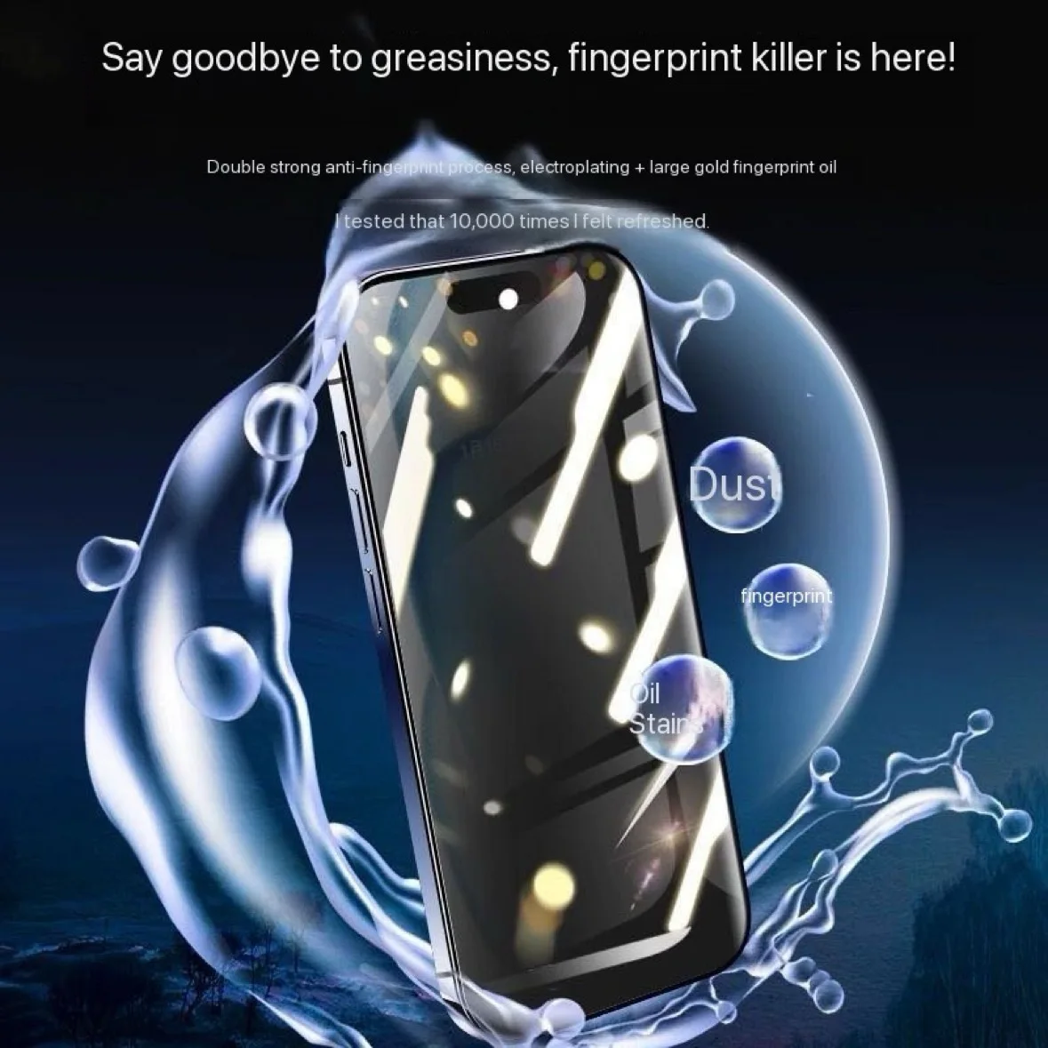 3 قطعة تركيب مجاني من الغبار واقي شاشة الخصوصية آيفون 14 11 12 13 15 16 17 Pro Max 15 16 Plus 13 12 16E زجاج مضاد للتجسس