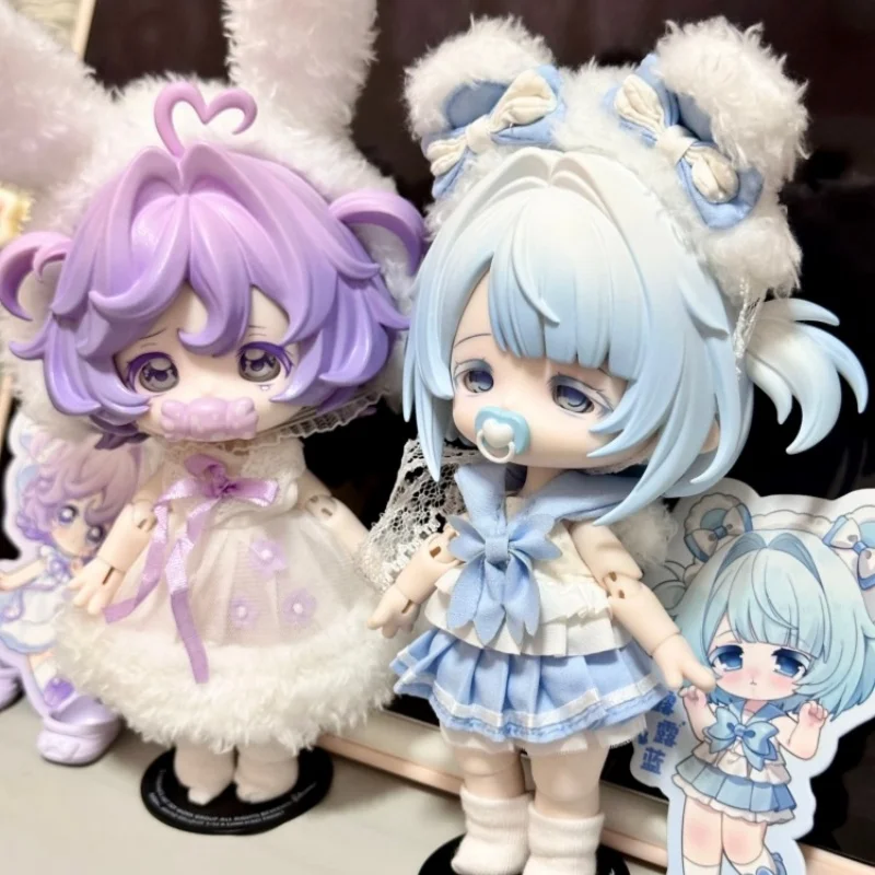 

Come4free Bjd Doll 12 Points Articulated Changeable Outfit Milk Cake Dream Puff Series Blind Box Desktop Ornament Toy Girl Gifts