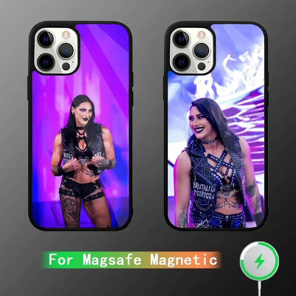 

R-Rhea R-Ripley Wrestler Phone Case For iPhone 17,16,15,14,13,12,11,Pro,Max,Plus,Mini,SE4,E Magnetic Magsafe Wireless Charging