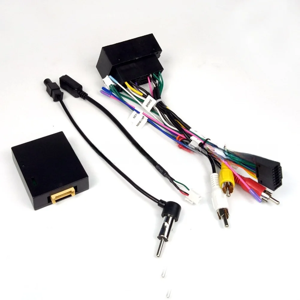 

Кабель питания для автомобильной магнитолы с блоком Canbus для Jeep, адаптер для проводки, провод для автомобильной магнитолы, аксессуары для авто с Canbus.