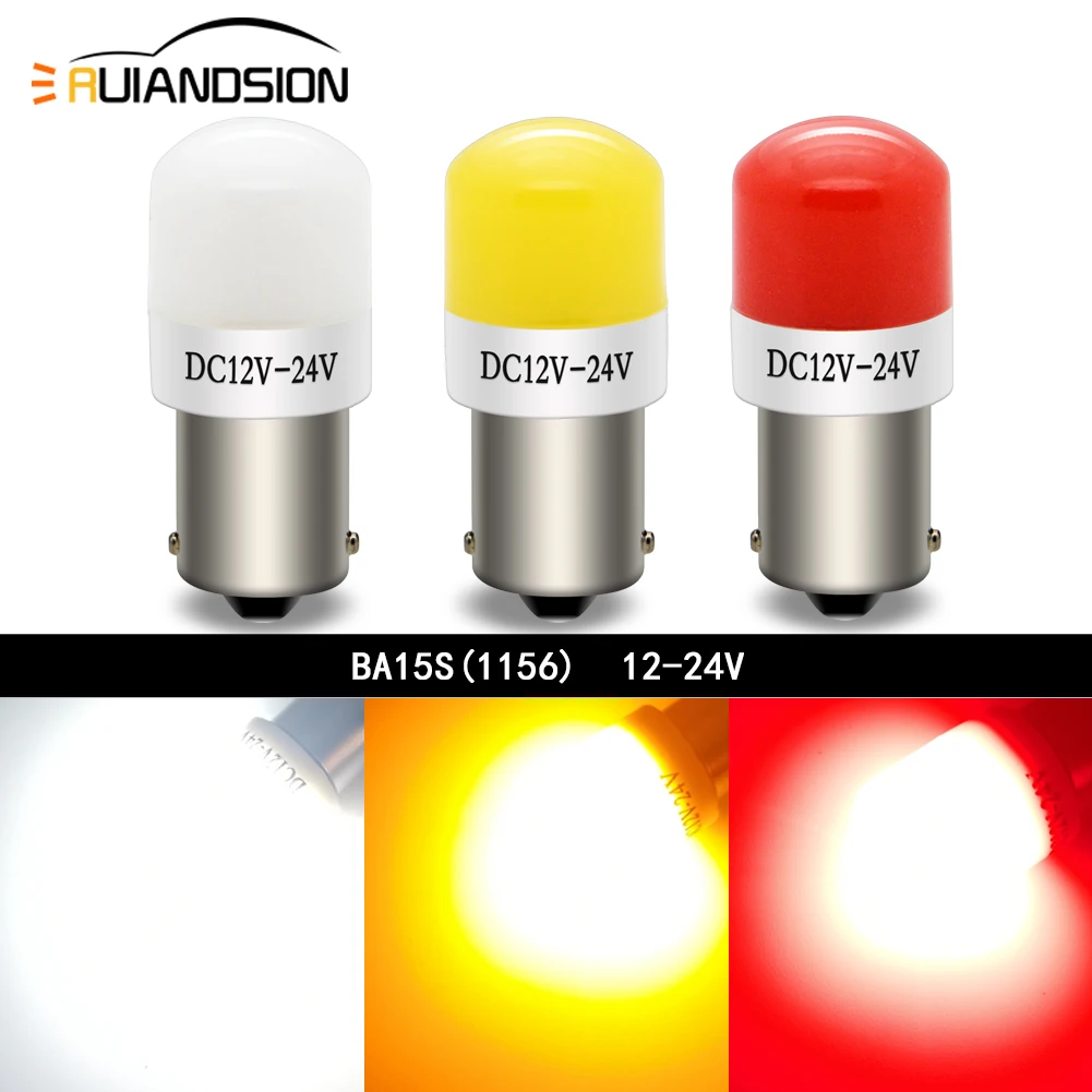 

Ruiandsion 1156 BA15S P21W LED Car Signal Light Super Bright 270Lm Fit Turn Reverse Parking Light Brake DRL Lamp Plug&Play 2Pcs
