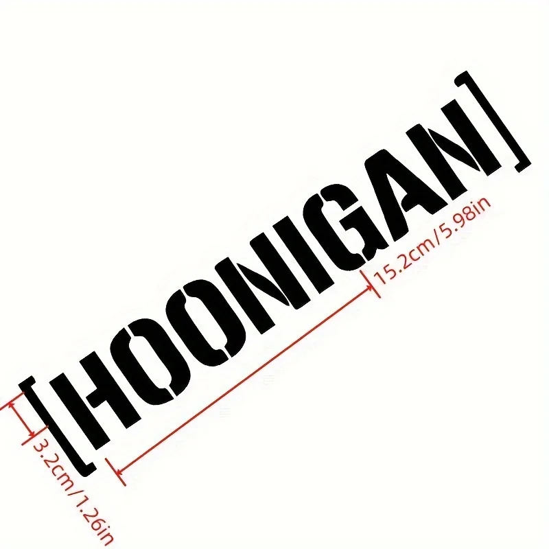 Adesivo de carro verde neon HOONIGAN - Deca refletivo para motocicleta e automotiva