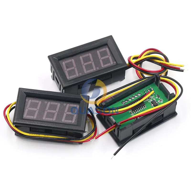 0.56 Inch Mini Red Green Blue LED Display Panel Voltage Meter Voltmeter Home Use Voltage 3 Three Digital DC 4.5V 30V 2 / 3 Wires