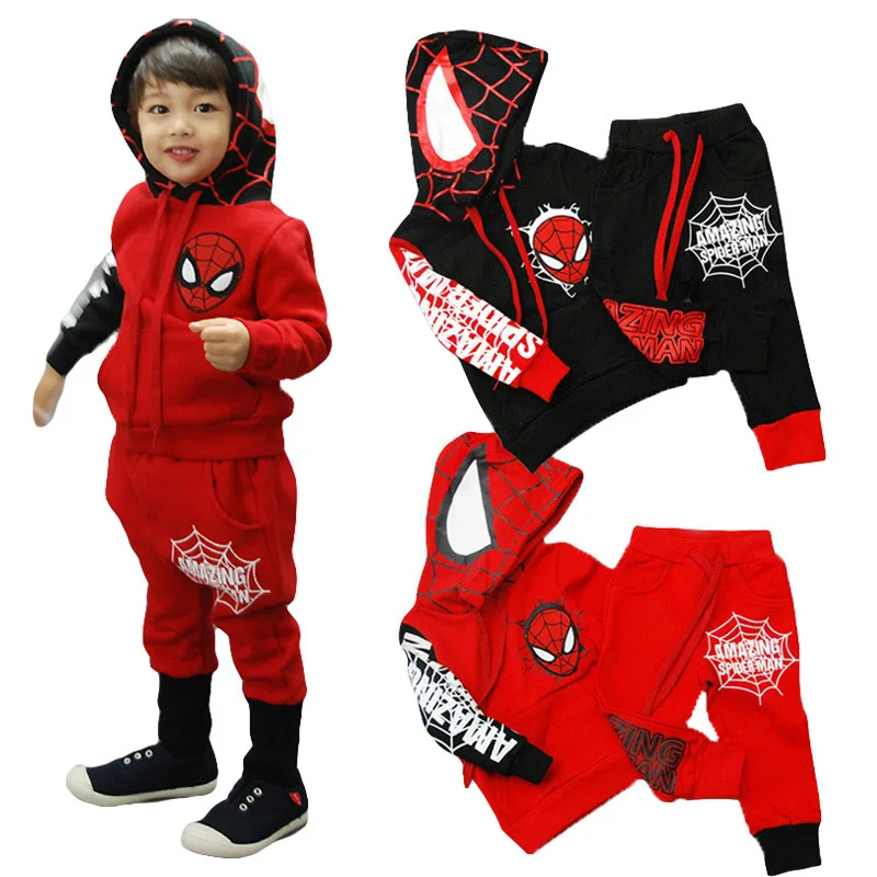 

Baby Boys superhero Sets Clothing Infant Toddler Coat+Pant 2pcs Suits Children Casual Sport Tracksuits Kids Outfit Clothes