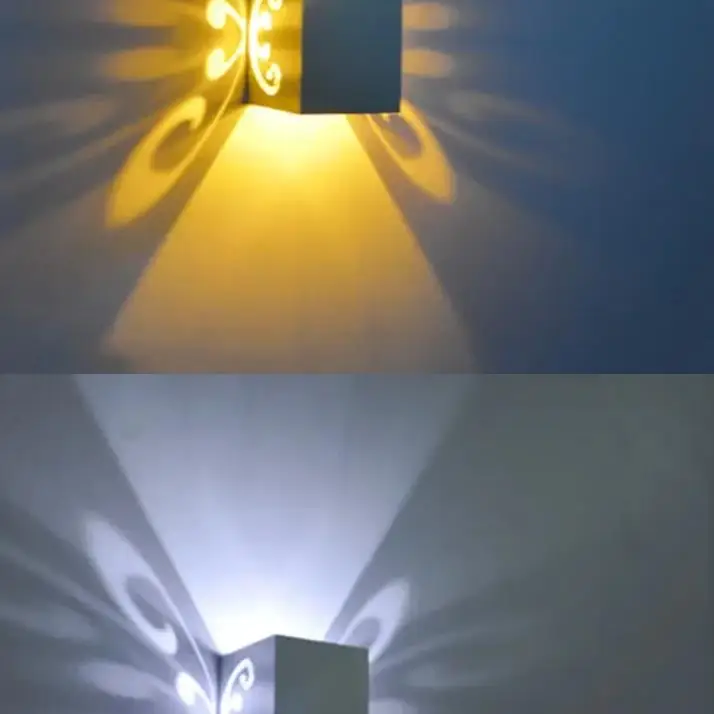 Aluminum led light  fixture Up and down led wall lamp 2W batteryfly modern fashion wall light indoor/outdoor