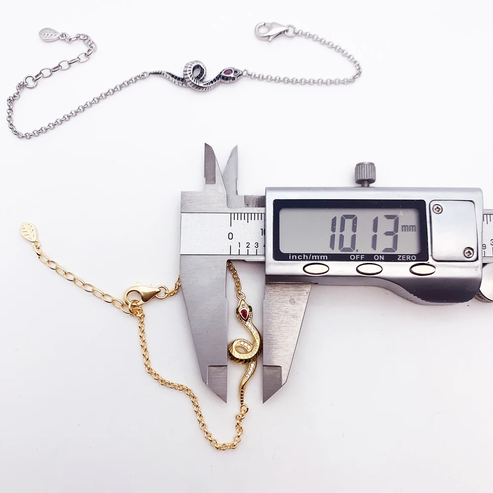 Bunte Schlangenarmbänder, Gliederkette aus 925er-Sterlingsilber, neuer edler Schmuck, romantisches Geschenk für Frauen – Detail 4