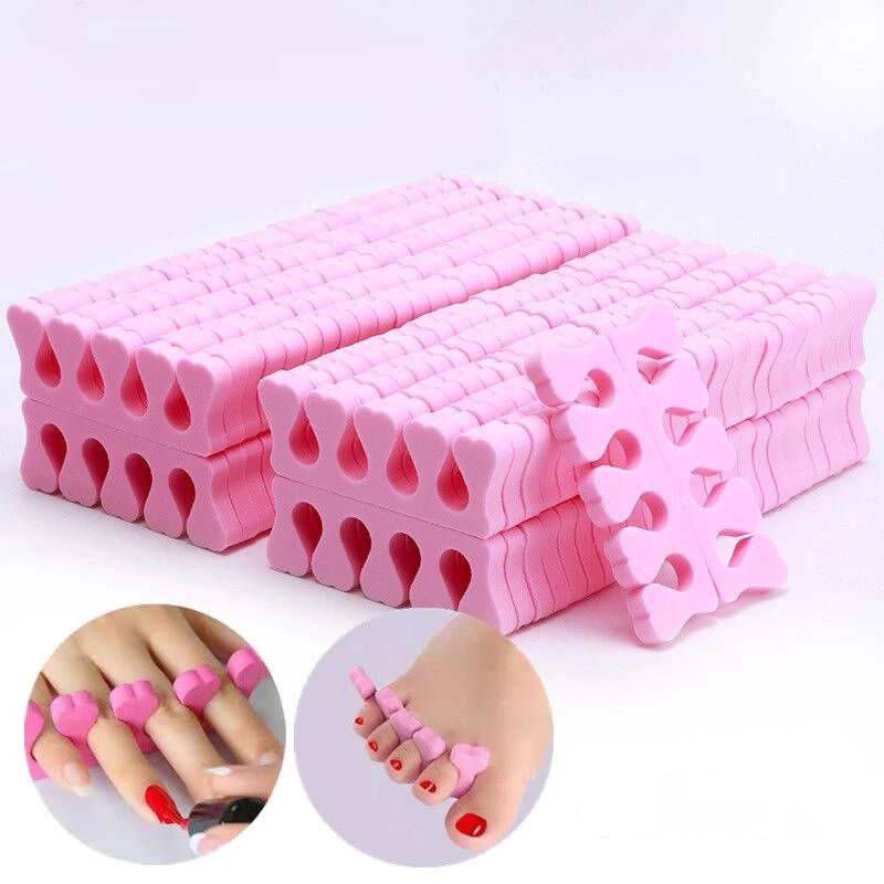 Separadores de dedos para decoración de uñas, separadores de esponja para pies, esmalte de Gel UV suave, herramientas de belleza, paquete de manicura y pedicura, Kits de uñas, 50/100 Uds.