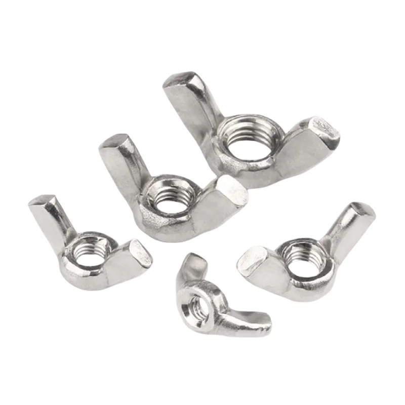 Butterfly Wing Nuts M3 M4 M5 M6 M8 304Stainless Steel Wing Nuts Hand Tighten Nut DIN315 High Quality Adjust Thumb Butterfly