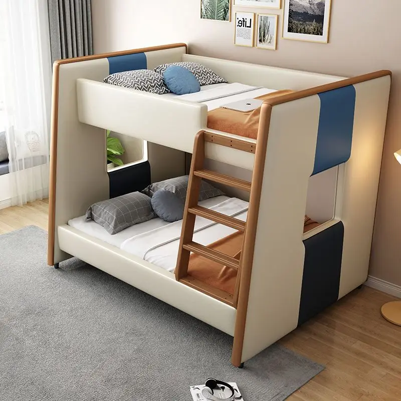 

Thickened Solid Wood Bed Adult Bed High and Low Bed Mother and Child Shop Children's Double Layer