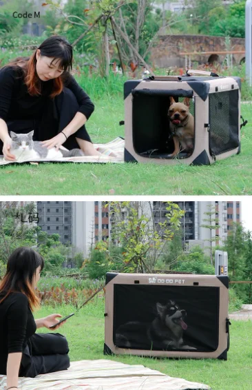 

Travel Pet Safety Seat, Portable Foldable Dog Cage, Car Dog Cage, Outdoor Cat Bed, Large, Medium, and Small Dog Cage, Cat Cage