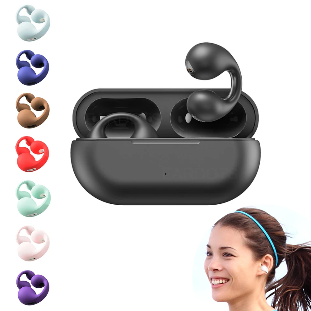 Upgrade Pro With Logo Sound Earcuffs 1:1 Earring Wireless Bluetooth Earphones TWS Ear Hook Headset Sport Earbuds