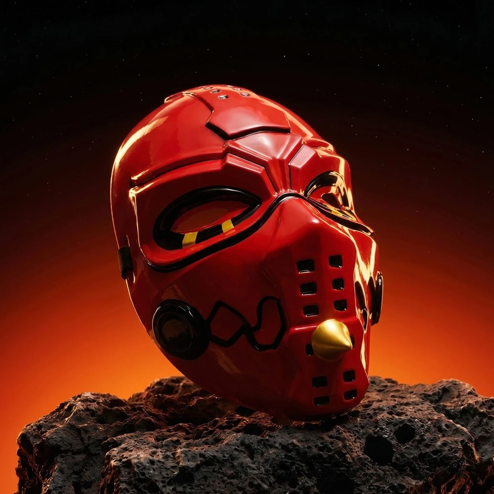 Delta Force Sayid Mask Half Face PVC Mask Halloween Party Masquerade Costume Prop Game Cosplay Accessories