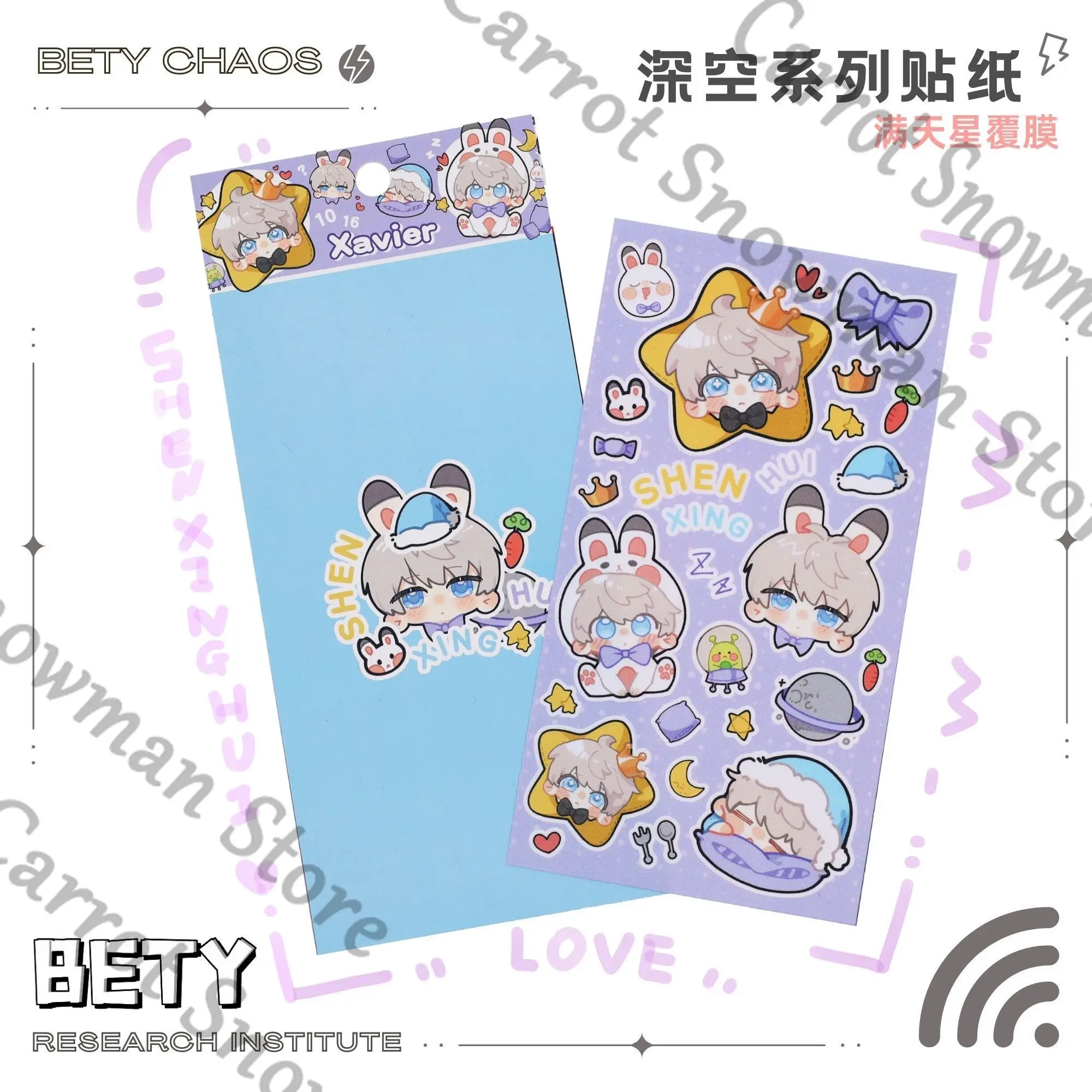 Оригинальная наклейка «Любовь и глубокий космос», аниме, наклейка, наклейка, бирки, канцелярские принадлежности, косплей, мультяшное украшение, Силус Зейн, Рафейэль Кса