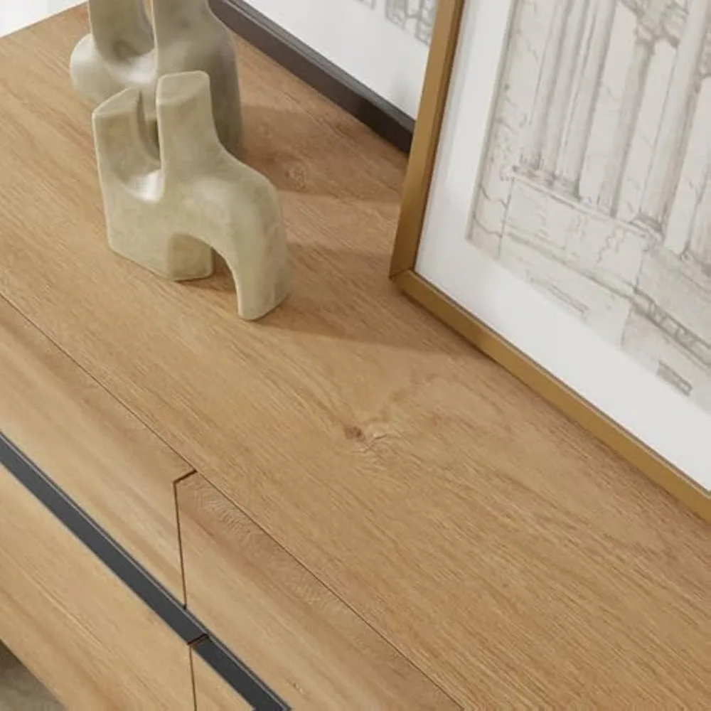 Suporte de TV de madeira contemporâneo 3 em 1 para 110 TVs, mesa de console central de entretenimento com prateleira ajustável