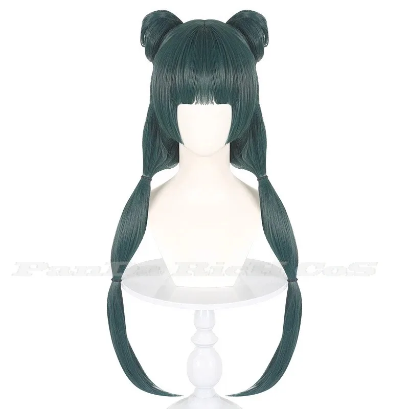 Sisi 2233Anime The Apothecary Diaries Maomao Lange dunkelgrüne Perücke Anime Perücken Frauen Halloween Cosplay W