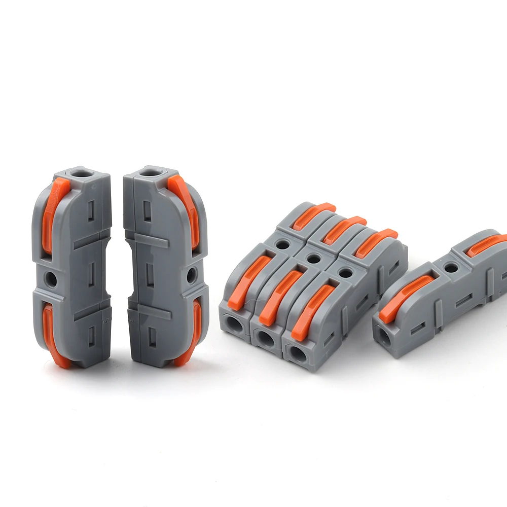 20/34/50PCS Lever Wire Connectors, 1 to 1 Inline Assemblable Wire Connector, Electrical Connectors Wire Terminals