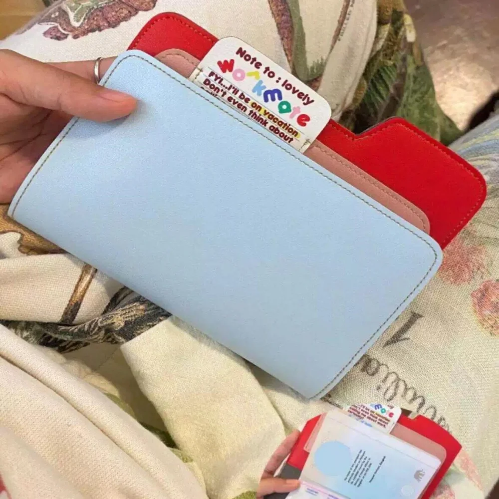 

Fashion Travel Passport Bag Multifunctional Wallet Cute Card Holder INS Women Multi-Slot Organizer for Passports Tickets Cards