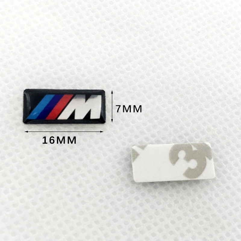 10pcs 16mm 19mm Logo M Emblem Steering Wheel Badge Rim Sticker For BMW E39 E46 E30 E36 E87 E60 E90 F30 F20 X3 X5 X6 Accessories