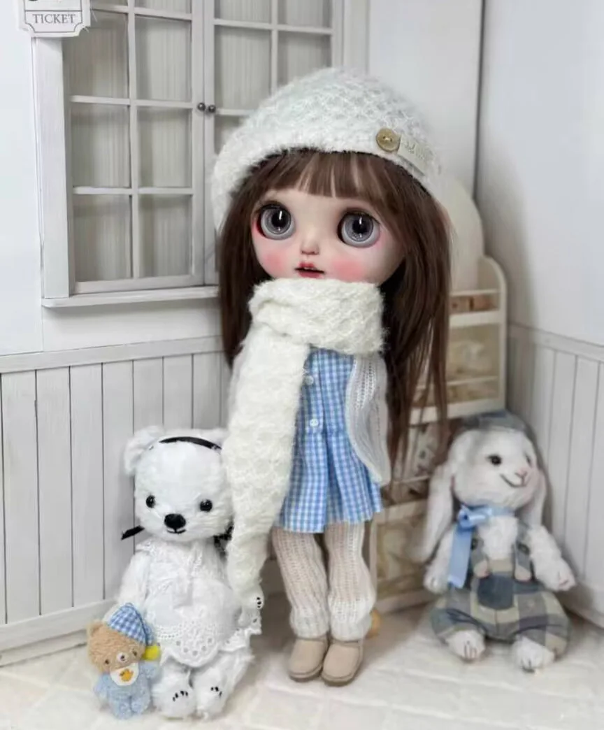 

1set winter warm style Blythe/landoudou Sweater set (Fit for azone,Pullip,Ob22,24,26, Licca)