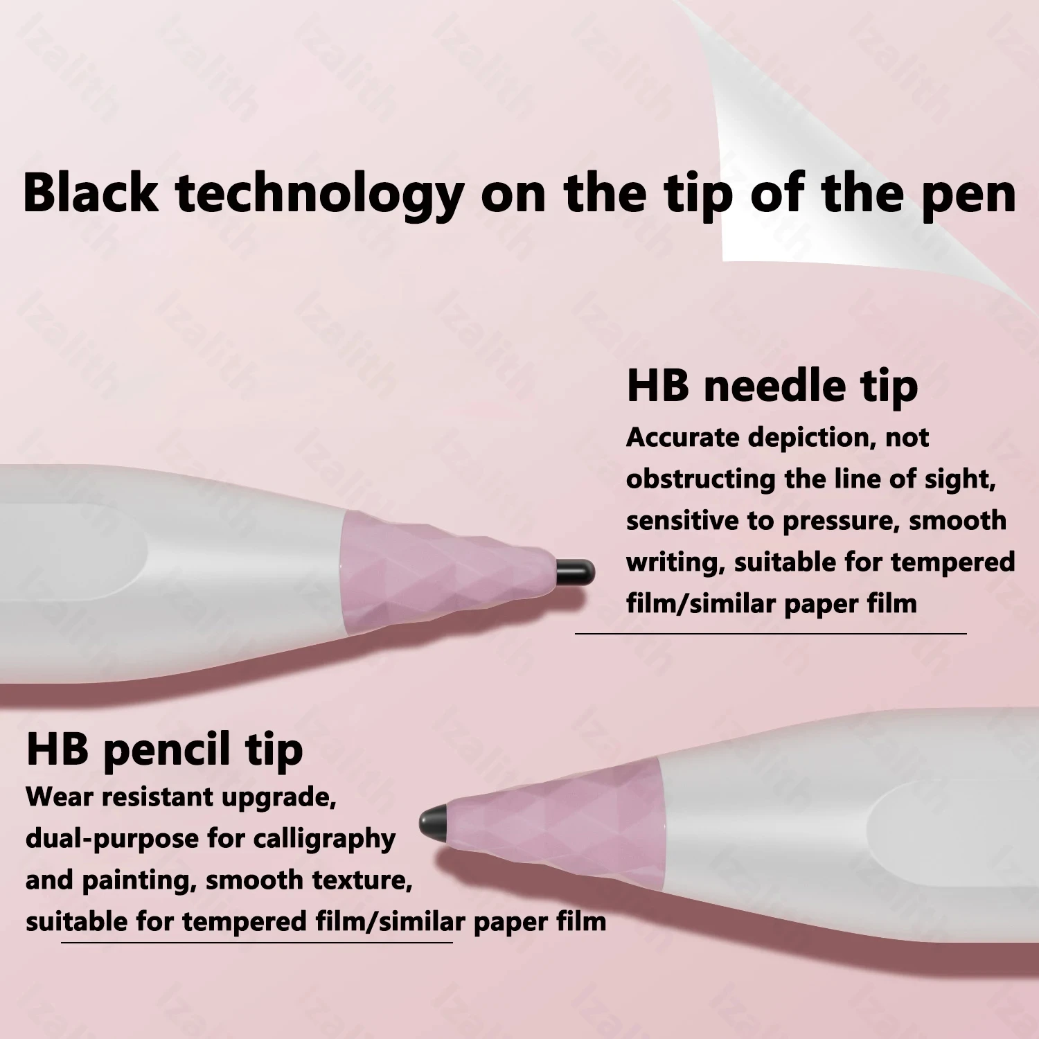 4/6PCS Replacement Pencil Tips for Apple Pencil 1 2 3 Apple Pencil Pro HB iPad Stylus Pen Touch Screen Tablet Pen Nib