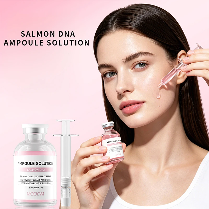PDRN Salmon Essence Serum Deep Moisturizing Nourishing Facial Repair Barrier Restore Hydrating Soothing Fast Absorbing Face Care