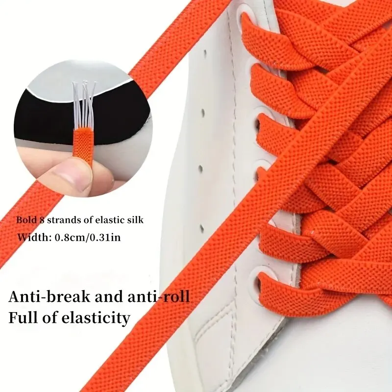 New Lightweight Button Switch Buckle Tie-Free Shoelaces For Adults