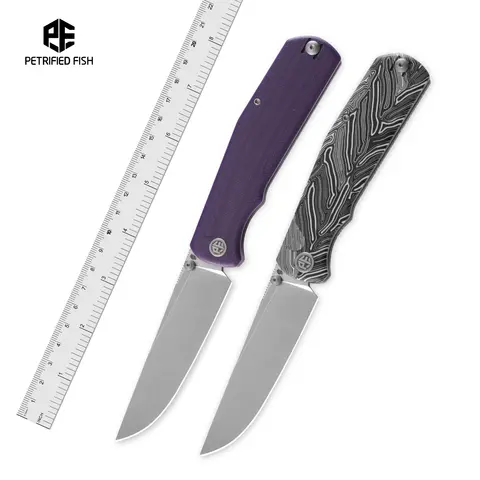 Petrified Fish PFP14 Lis Folding Knife Fishing Multifunctional Pocketknives 10Cr15CoMov Blade G10 Handle Tactical Camping Tools