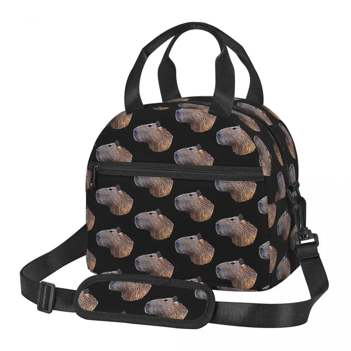 

Сумки для обеда Capybara, изолированная коробка для бенто, многоразовая сумка для обеда, сумки для пикника, термосумка для женщин, офиса