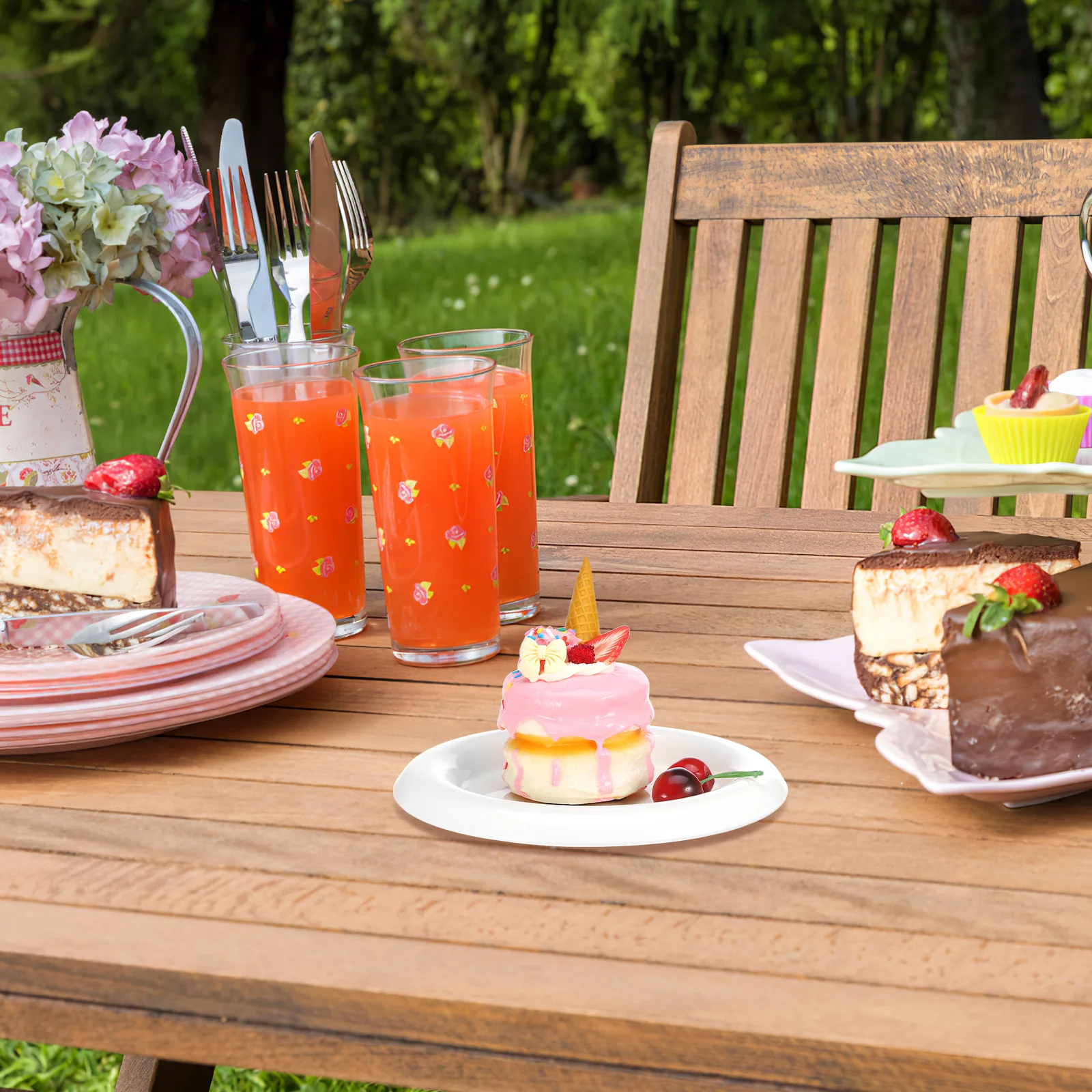 

Ceramic Dessert Plate Smooth Edge Light Easy Hold Jewelry Dish Fruit Plate Desktop Storage Tray Multifunctional Home Tableware