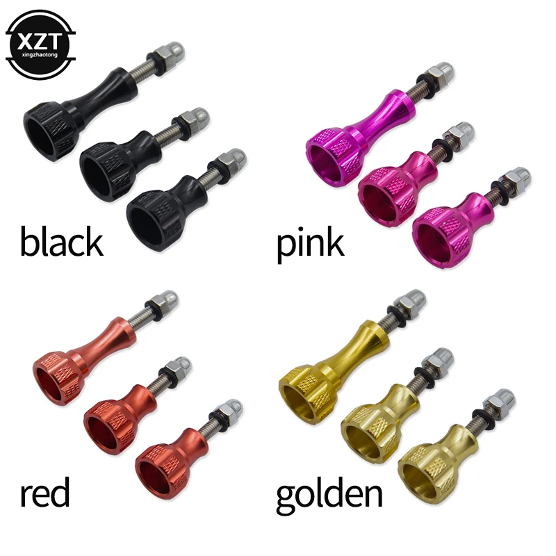 3 szt. aluminiowych śrub z pokrętłem kciuka do GoPro Hero 7 6 5 4 Xiaomi Yi 4K Sjcam SJ4000 H9 Etui do montażu na statywie Akcesoria do kamery NAJNOWSZE