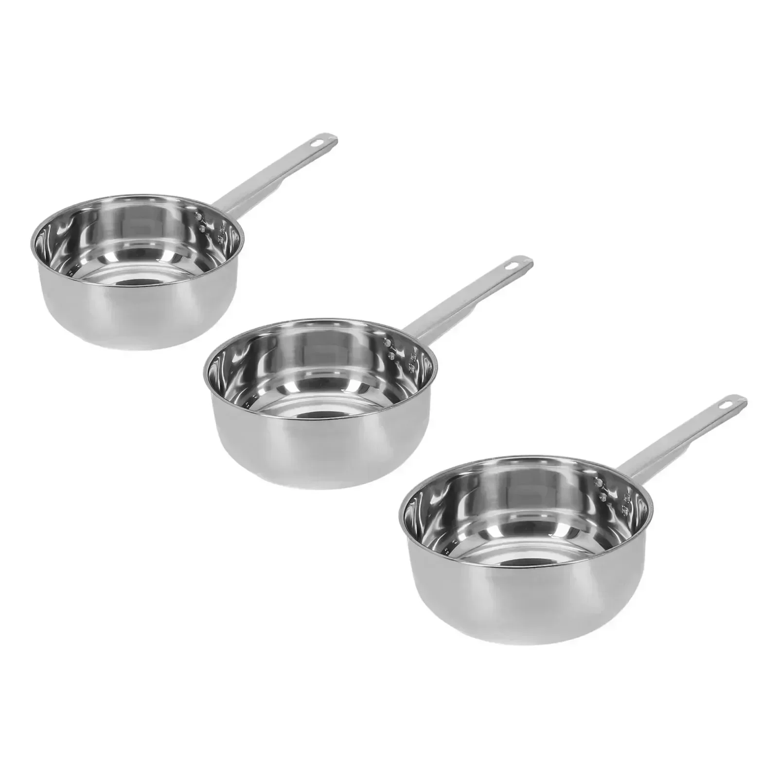 Stainless Steel Uncoated Nonstick Saucepan Household Milk Cooking Pot Frying Pan Induction Cooker Gas Stove Kitchen Utensils