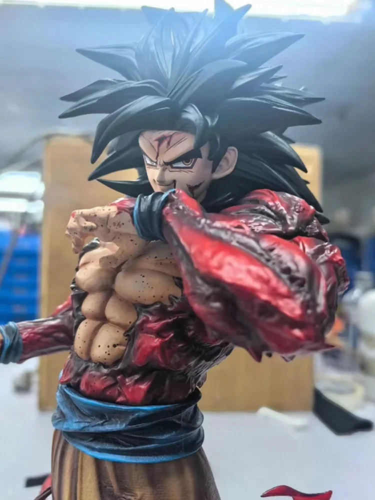 Figura de Anime Dragon Ball Z, Goku SSJ4 con Manos Intercambiables, Super Saiyan 4, Figura de Acción Creativa, Regalo para Fans