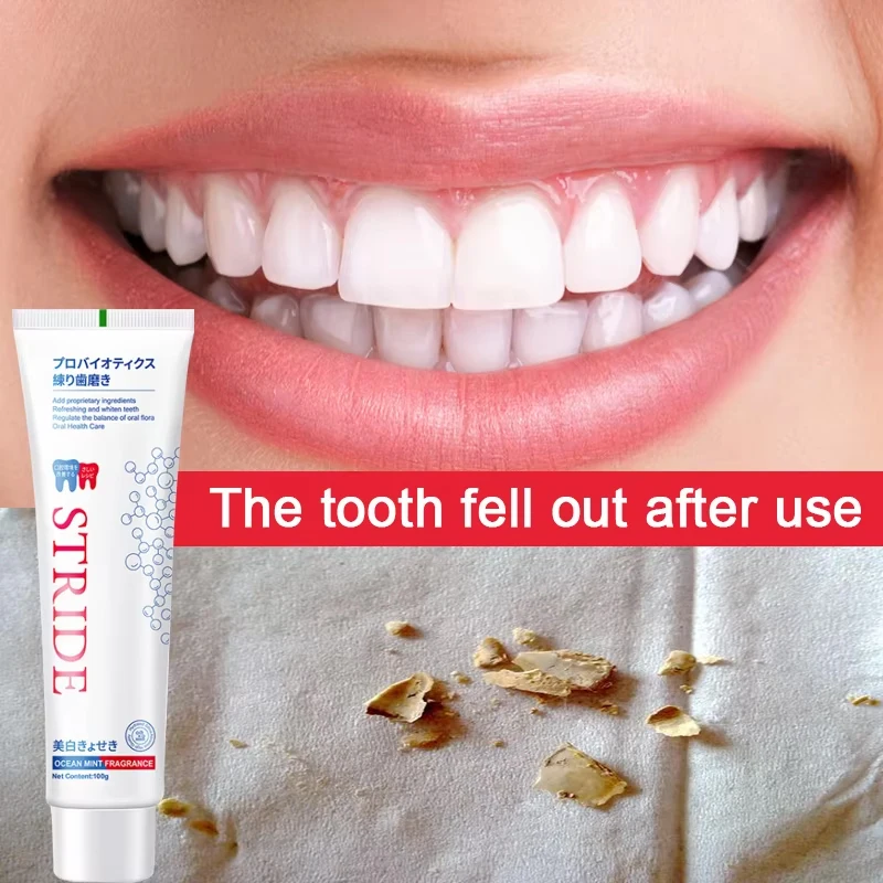 Whitening Toothpaste Fresh Bright Breath Remove Stains Cleaning Teeth Odour Removal Bad Breath Prevent Periodontitis Tooth Care