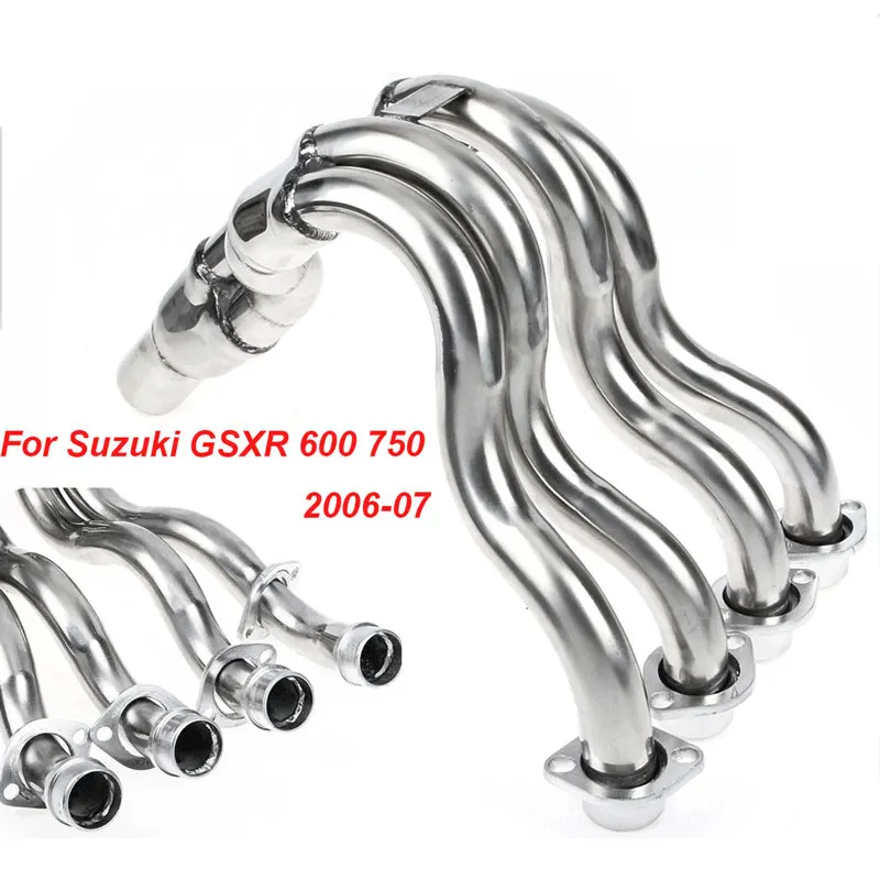 

Motorcycle stainless steel exhaust pipe Exhaust Downpipes Header Pipe For Suzuki GSXR 600 750 2006-2007