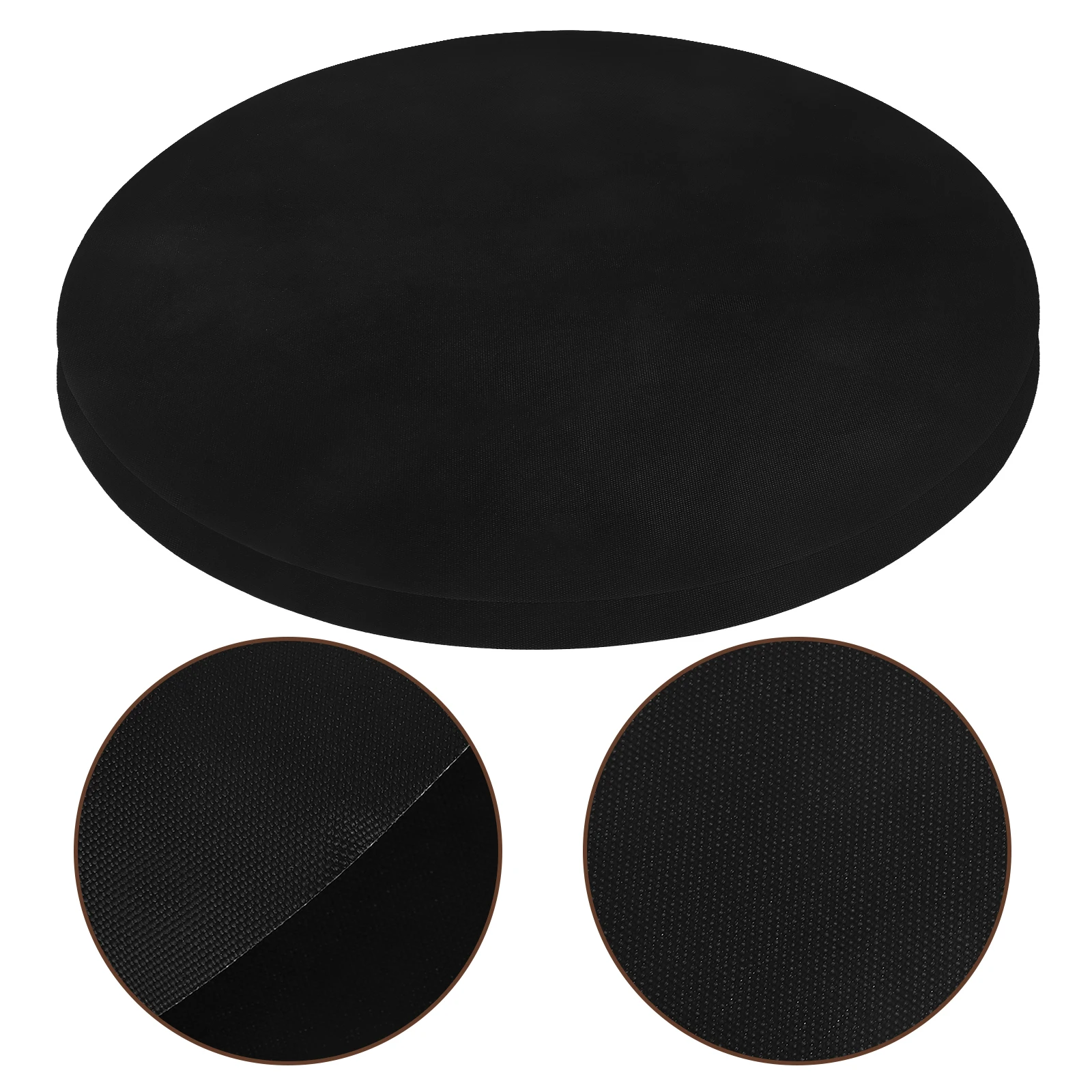 

2 Pcs Grill Barbecue Mat Round Mats Grilling Fireproof Bbq Cooking Pad Black Work