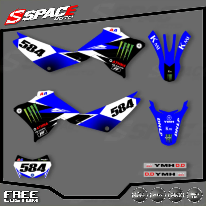 

SPACE Custom Motorcycle Graphics For YAMAHA XTZ125 Decal Stickers Kits 005