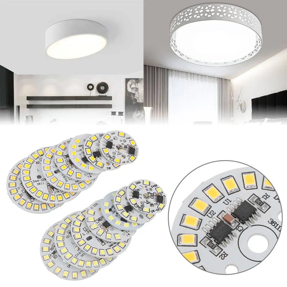 DIY 220 فولت الأضواء الباردة الأبيض الكاشف ضوء رقاقة IC LED الفول LED لمبة مصباح SMD2835