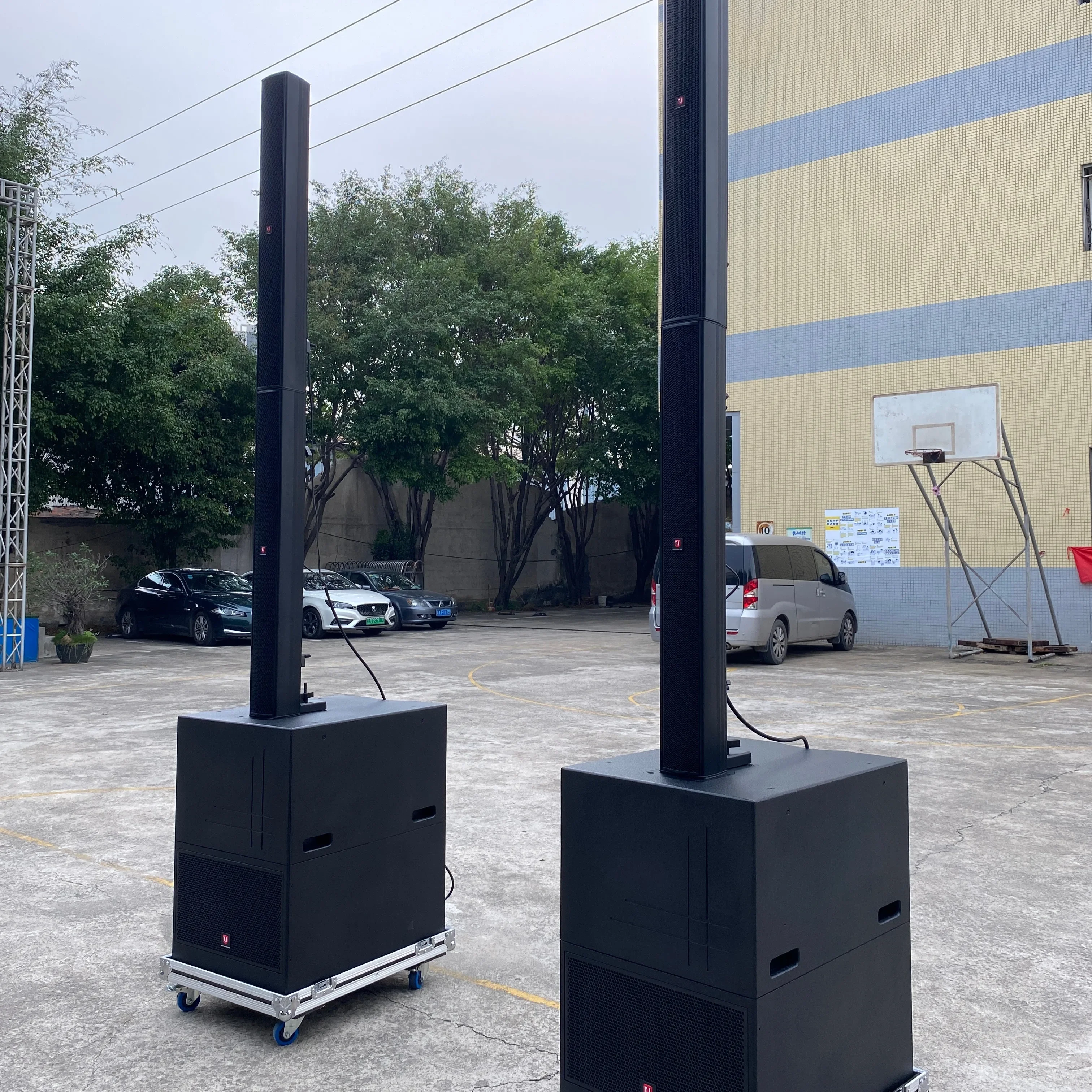 T-510 Loudspeaker 9*4.5 Inch Hot Selling Column Speakers Professional Speaker Active Outdoor Speaker Conference Sound Ce Wood