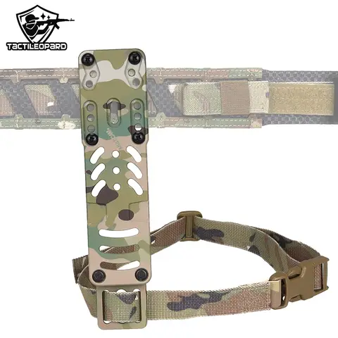 새로운 전술 RHP 리지드 홀스터 플랫폼 모듈 형 홀스터 어댑터 조정 가능한 드롭 스트랩 사냥 Airsoft 훈련 벨트 액세서리