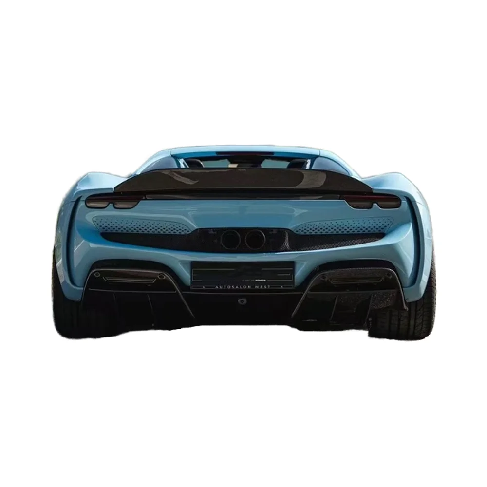 For 296 Carbon Fiber Rear Spoiler 296GTB GTS Upgraded NT Model Carbon Fiber Rear Spoiler