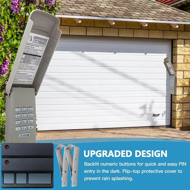 جهاز تحكم عن بعد للوحة المفاتيح 373LM من PHILE لفتحات أبواب المرآب الصفراء 8010، 8065، 8075، 8155، 8160، 8165، 8355، 8360