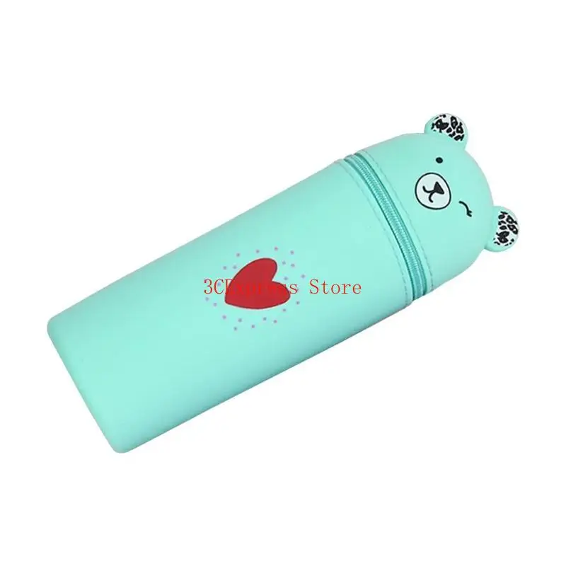 Túi bút silicone hoạt hình silicone đứng lên túi đồ đạc