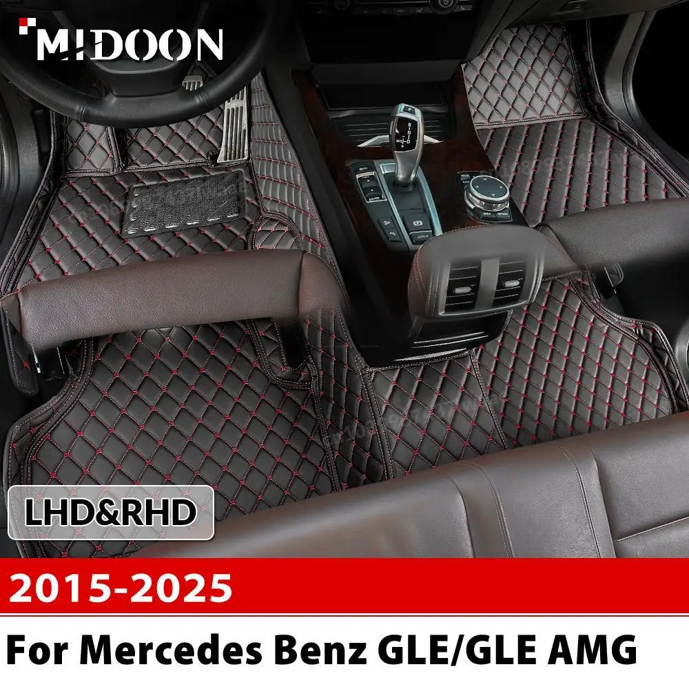 

Для Mercedes Benz GLE/GLE AMG (5 сидений) 2015-2025 автомобильный напольный коврик на заказ автомобильный ковер чехол аксессуары для интерьера защитные
