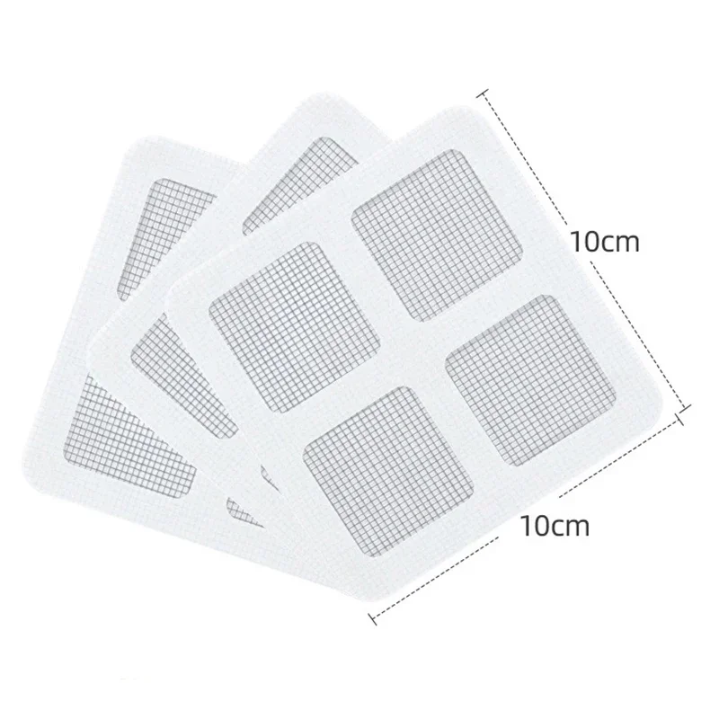 20 piezas recogedores de pelo desechables para ducha, cubiertas de drenaje de ducha de malla, filtro de fregadero, pegatinas de malla, accesorios de baño