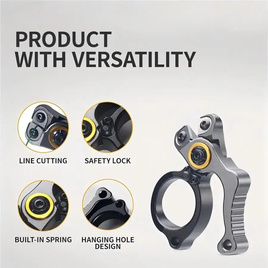 

Aluminum Alloy Mini Lure Pliers with Lock Loop Opener Wire Cutter Loop Extractor Fishing Line Cutter Outdoors Fishing Tools