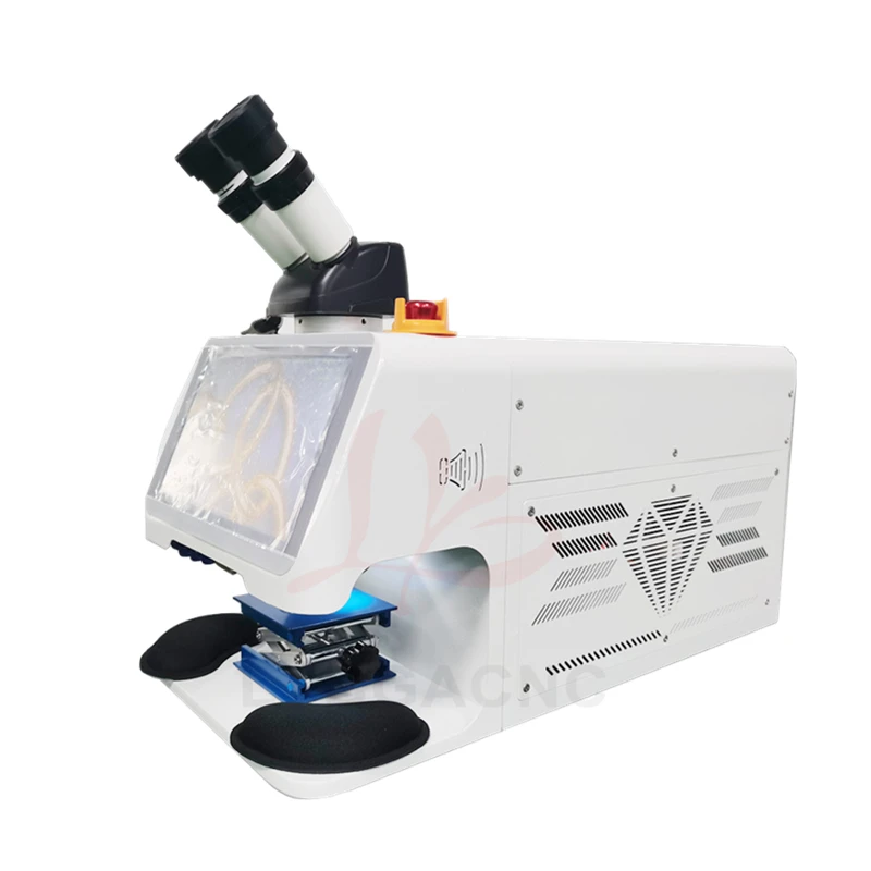 Mini YAG Laser Jewelry Welder 60W 100W 200W Spot Welding Machine with CCD Microscope for Gold Silver Chain Ring Pendant Repair 4